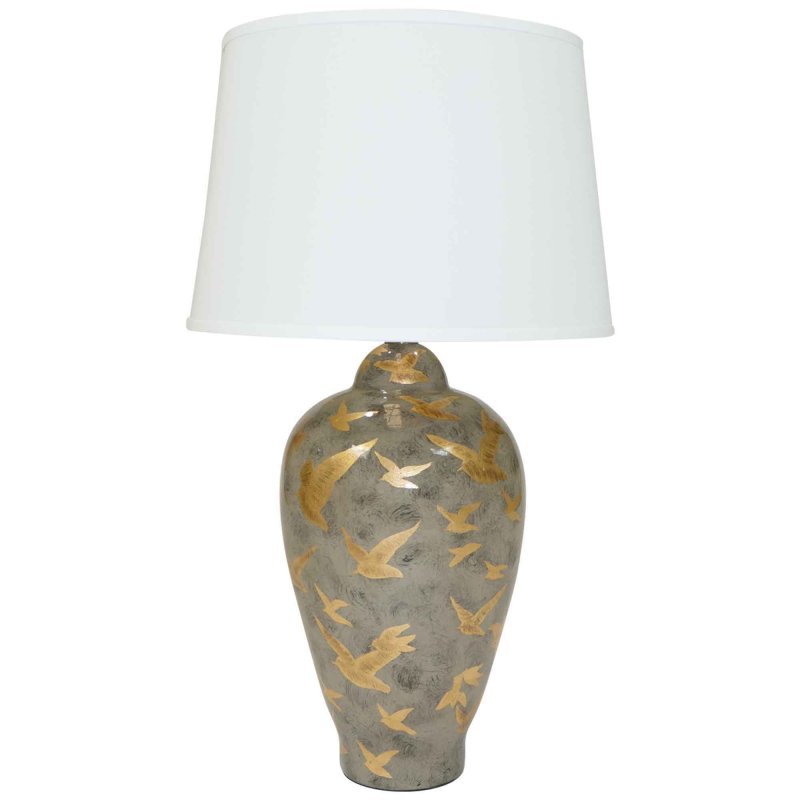 Mindy Brownes Ashford Lamp Large Grey With White Shade