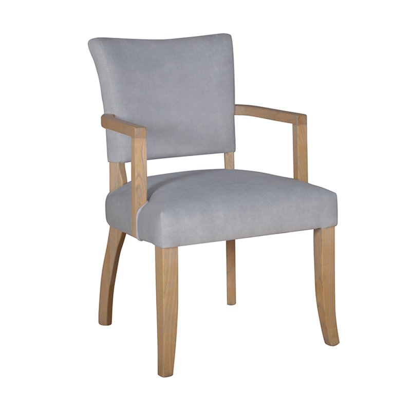 Duke Arm Chair Fabric Light Grey