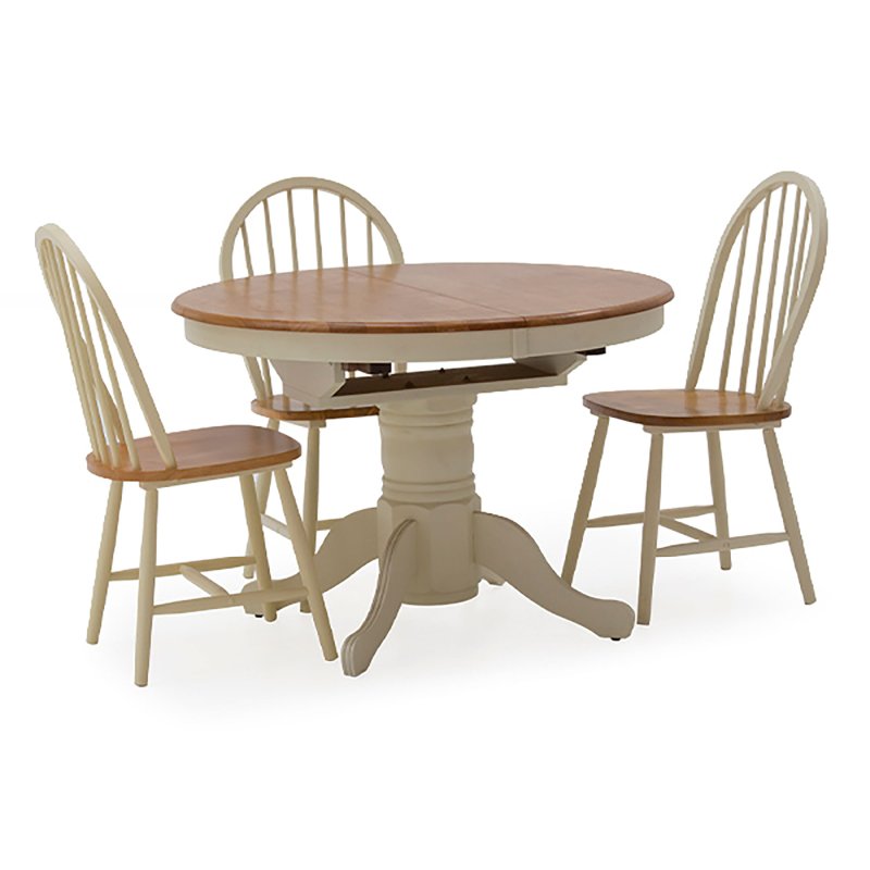 Cotswold 6-8 Person Extending Dining Table Buttermilk