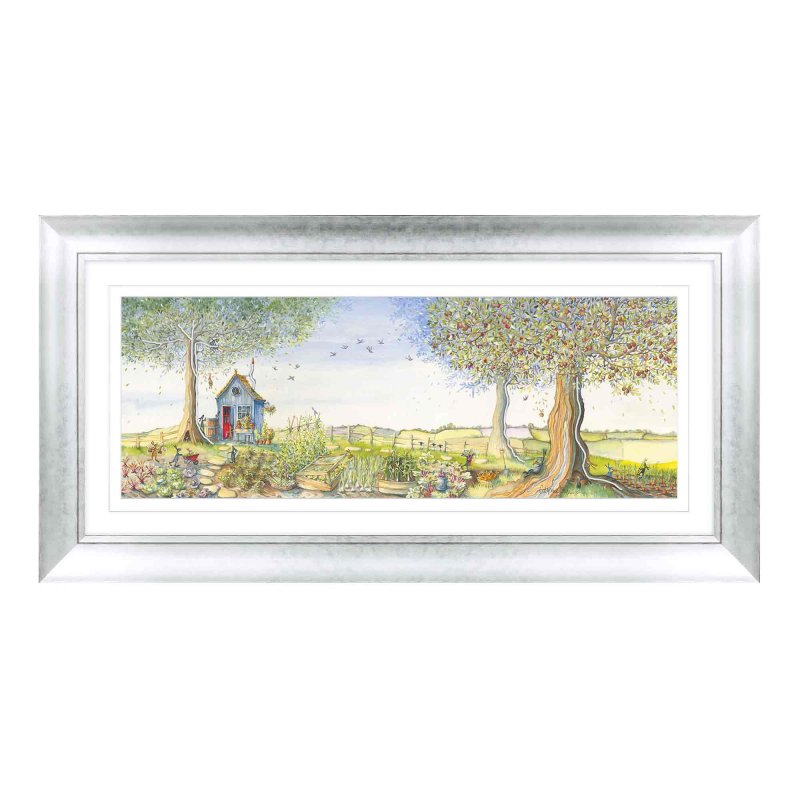 Artko The Allotment 112cm x 57cm Picture By Catherine Stephenson Silver Frame