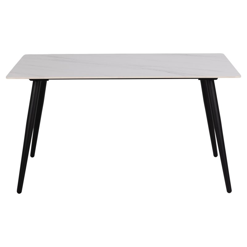 Wicklow 4-6 Person Dining Table Ceramic White  140x80cm