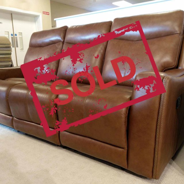 Kentucky 3 Seater Manual Reclining Sofa Leather Sidekick WAS €4554 NOW €2899 (Available in Kilkenny)