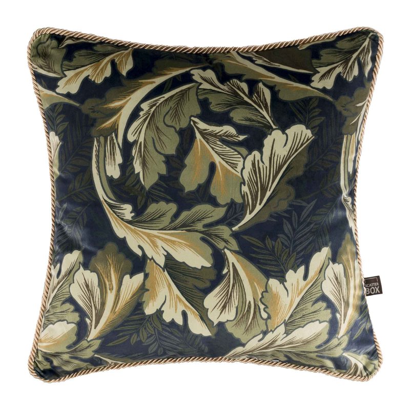 Scatter Box Cecile Cushion 45cm x 45cm Navy/Green 