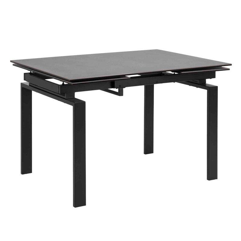 Huddersfield 4-6 Person Extending Dining Table Black