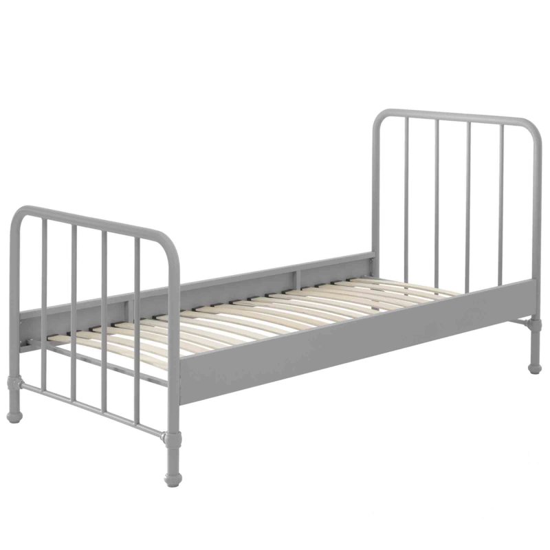Vipack Bronxx Single (90cm) Bedstead Metal Rainy Grey