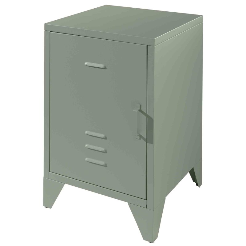 Vipack Bronxx 1 Door Bedside Locker Olive Green