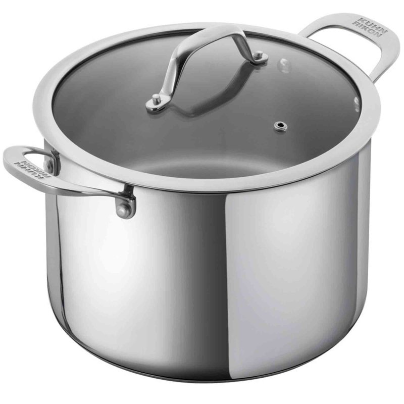 Kuhn Rikon Allround 24cm/8.5L Stockpot with Glass Lid Stainless Steel 