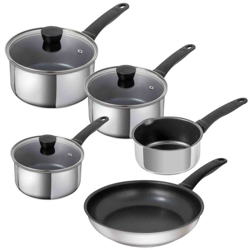 Kuhn Rikon Classic Induction 5 Piece Saucepan Set Stainless Steel