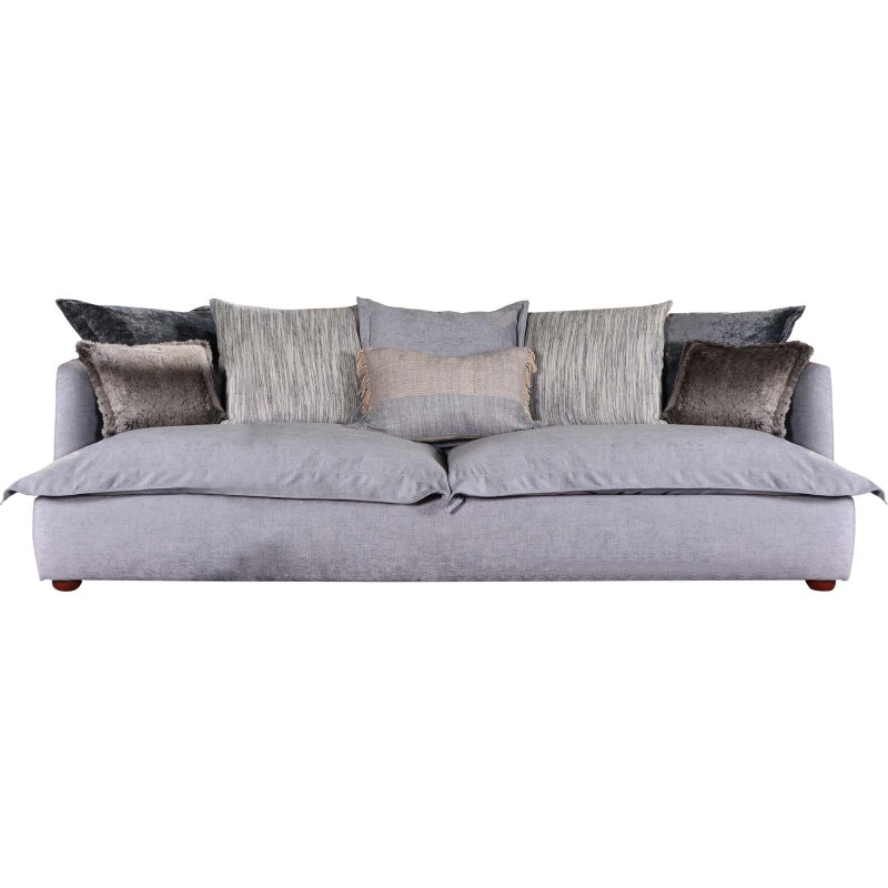 Tetrad Amilie 4 Seater Sofa Fabric Biarritz Grade 3 Delft With Driftwood Legs