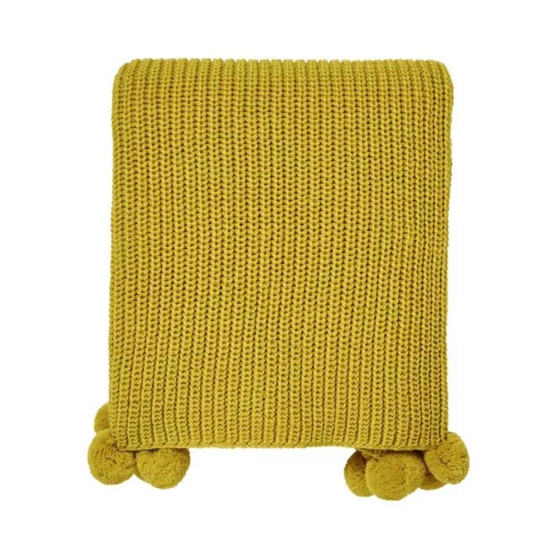 Helena Springfield Laila/Clara Throw 130cm x 150cm Chartreuse