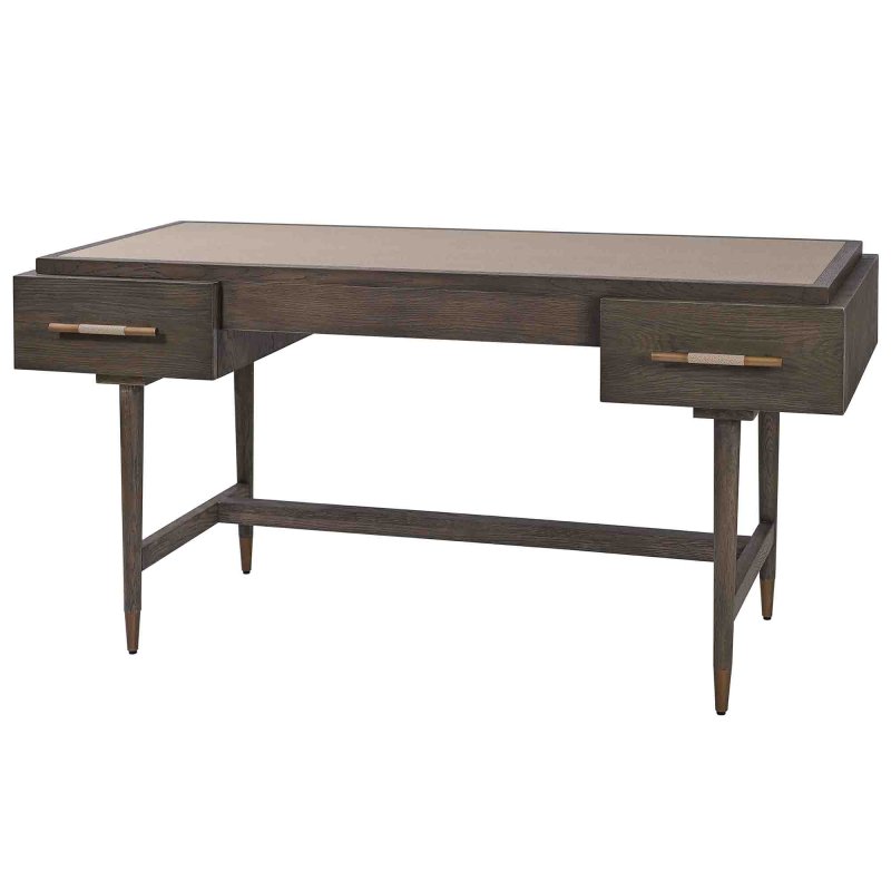 Mindy Brownes Nimes 2 Drawer Study Desk Shagreen