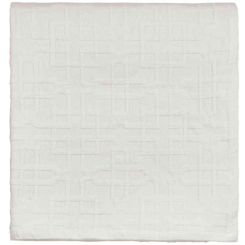 Sanderson Hampton Trellis Throw 170cm x 220cm White