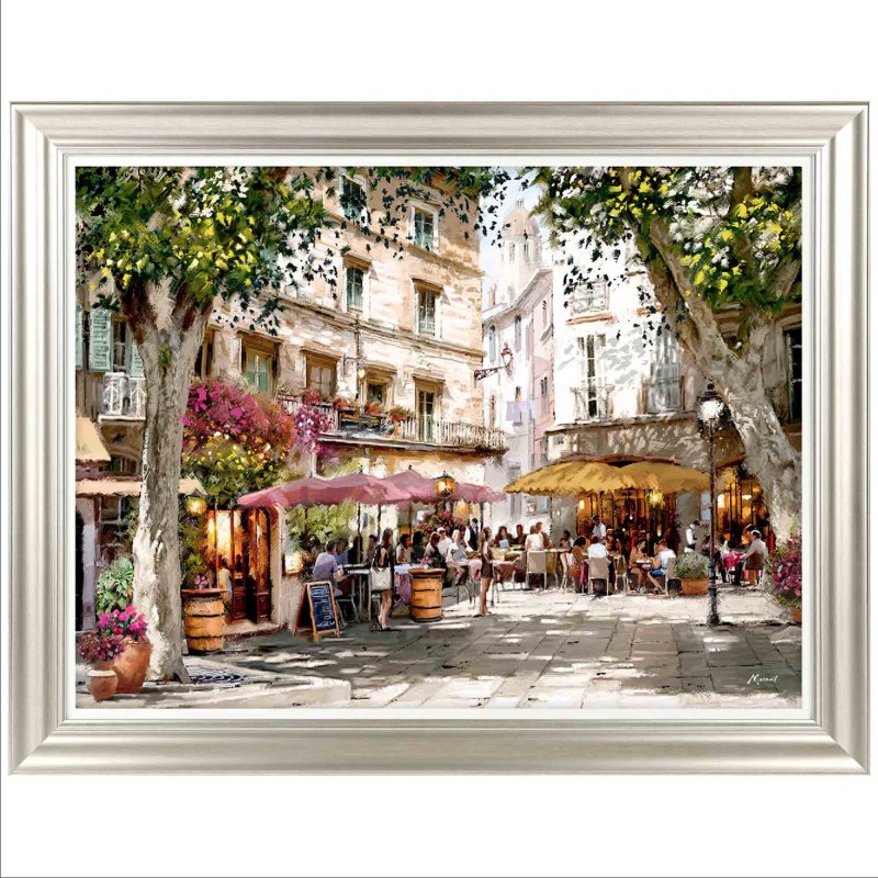 Late Afternoon 91cm x 71cm Picture By Richard Macneil White Frame