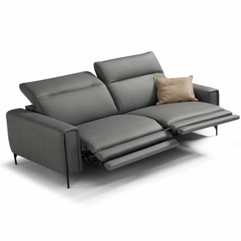 Egoitaliano Gary Electric Reclining 3 Seater Sofa With 2 Electric Recliners Leather Category B