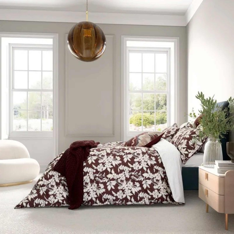 Bedeck of Belfast Aris Reversible Single Duvet Cover Mulberry