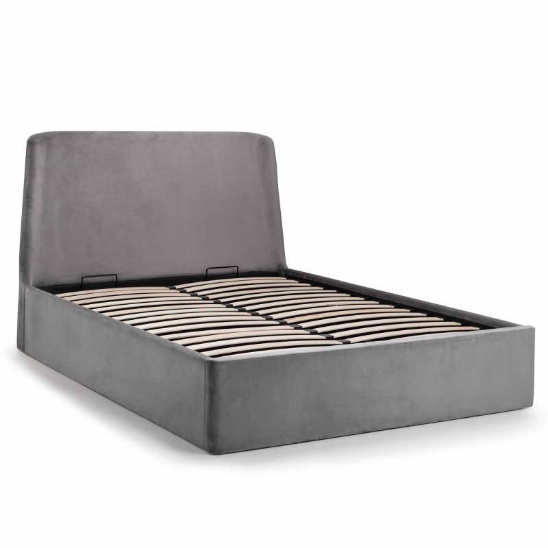 Frida King (150cm) Ottoman Bedstead Fabric Grey