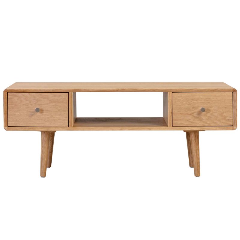 Jenson Coffee Table With 2 Drawers Light Oak