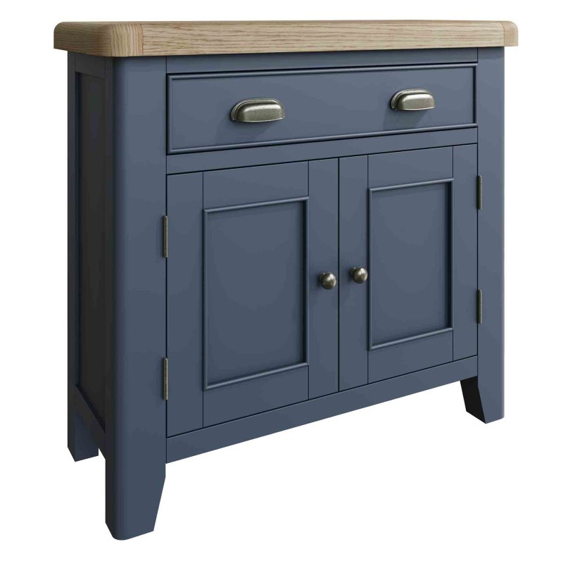 Hayley Extra Narrow 2 Door & 1 Drawer Sideboard Midnight Blue