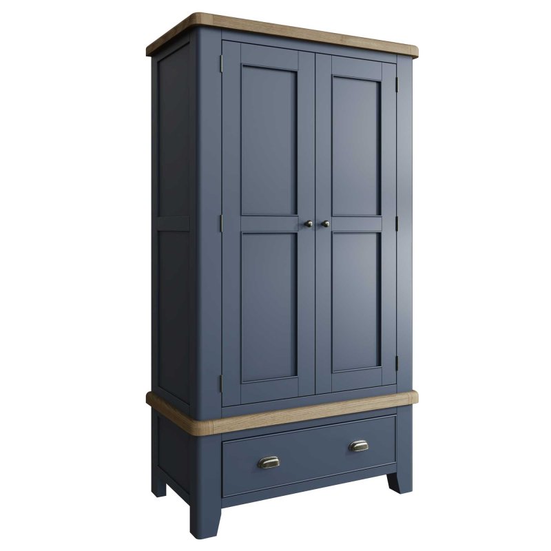 Hayley Double Wardrobe With 1 Drawer Midnight Blue