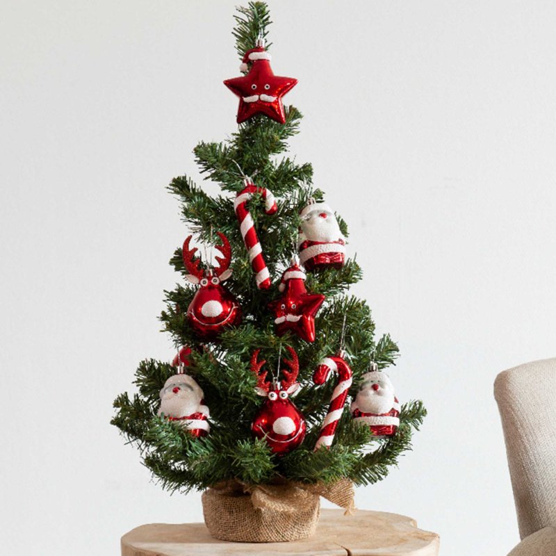 2ft/60cm Imperial Mini Christmas Tree With Red Decorations Indoor
