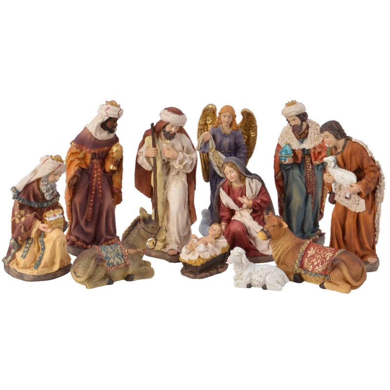 Nativity Figures 11 Pieces
