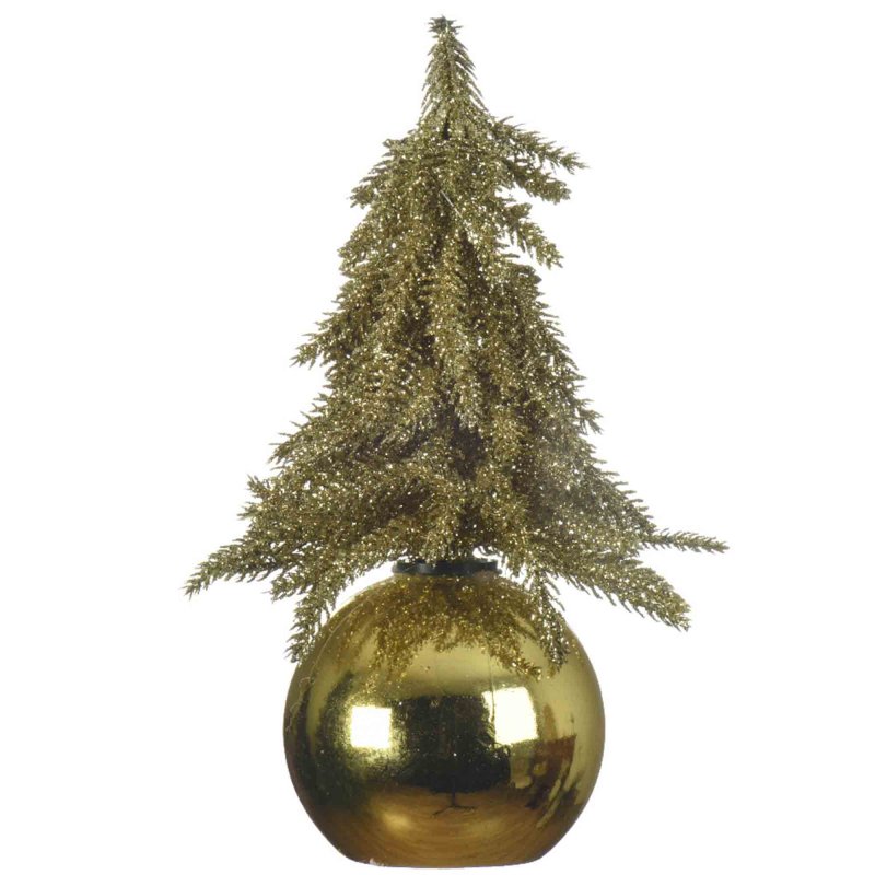 Mini Tree Bauble Gold 20cm