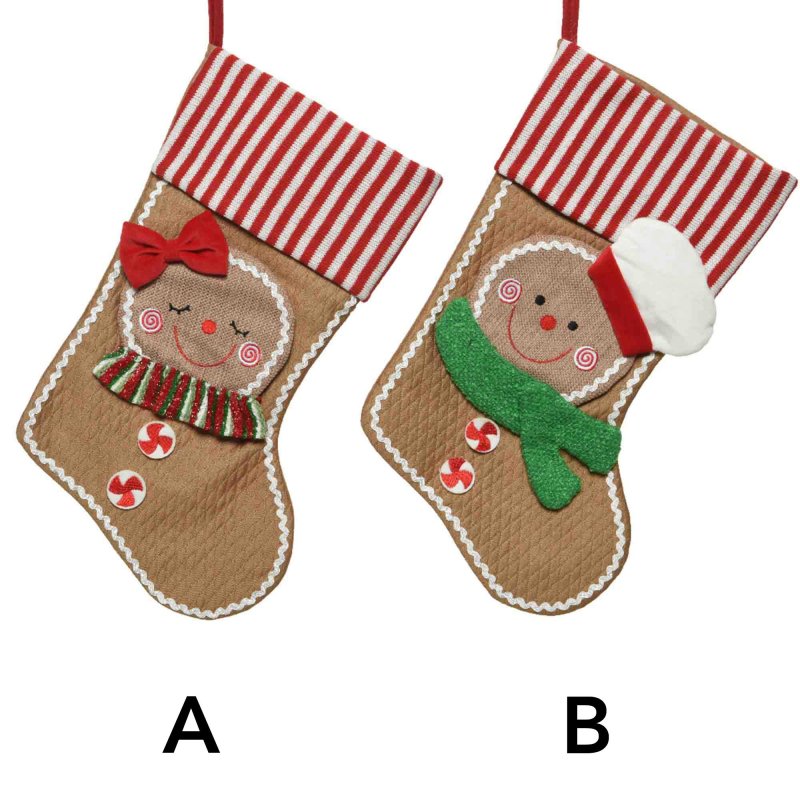 Christmas Stocking Red or Green/Red (Choice of 2)