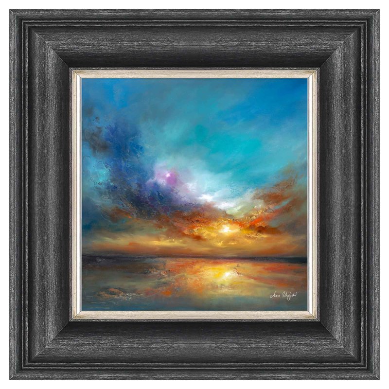 Artko Amazing Sunset 46cm x 46cm Picture By Anna Schofield Black Frame