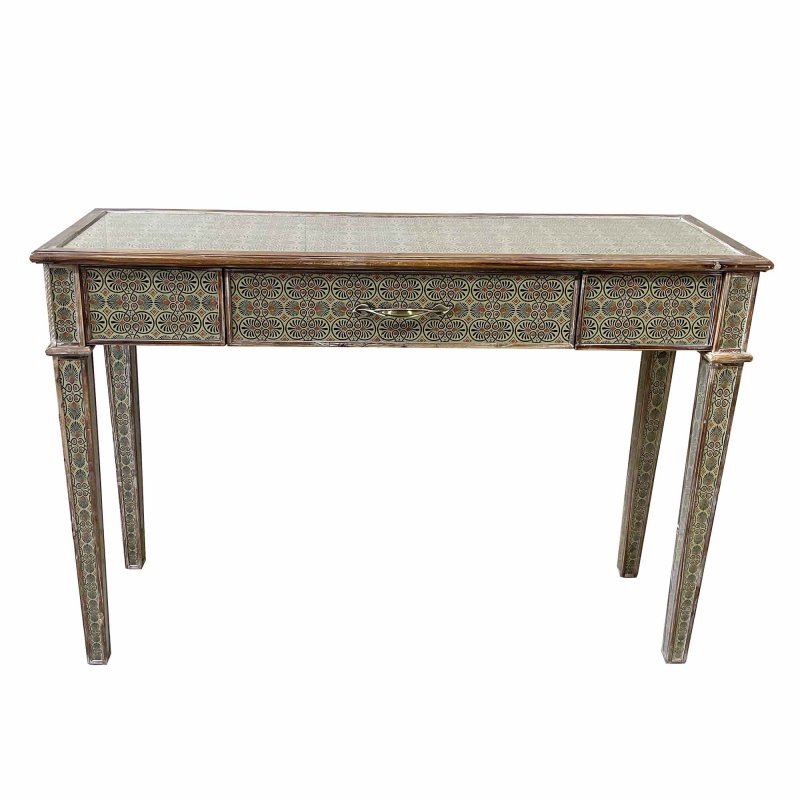 Mindy Brownes Amira Console Table Patterned Green