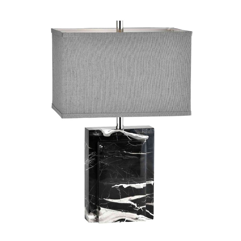 Mindy Brownes Azari Table Lamp Black With Grey Shade