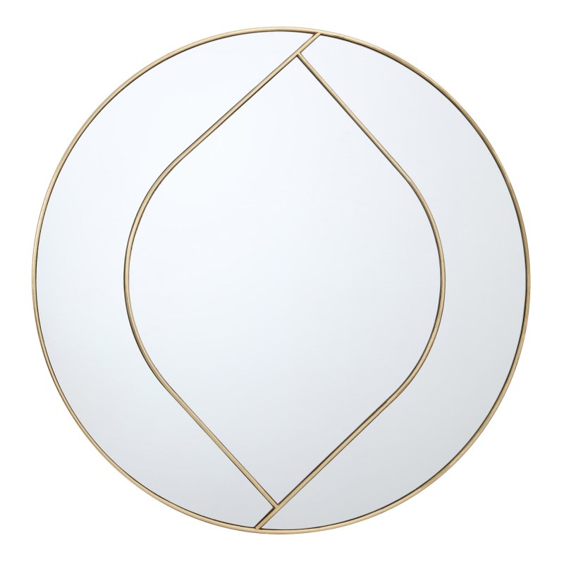 Mindy Brownes Bianca Mirror Round Gold