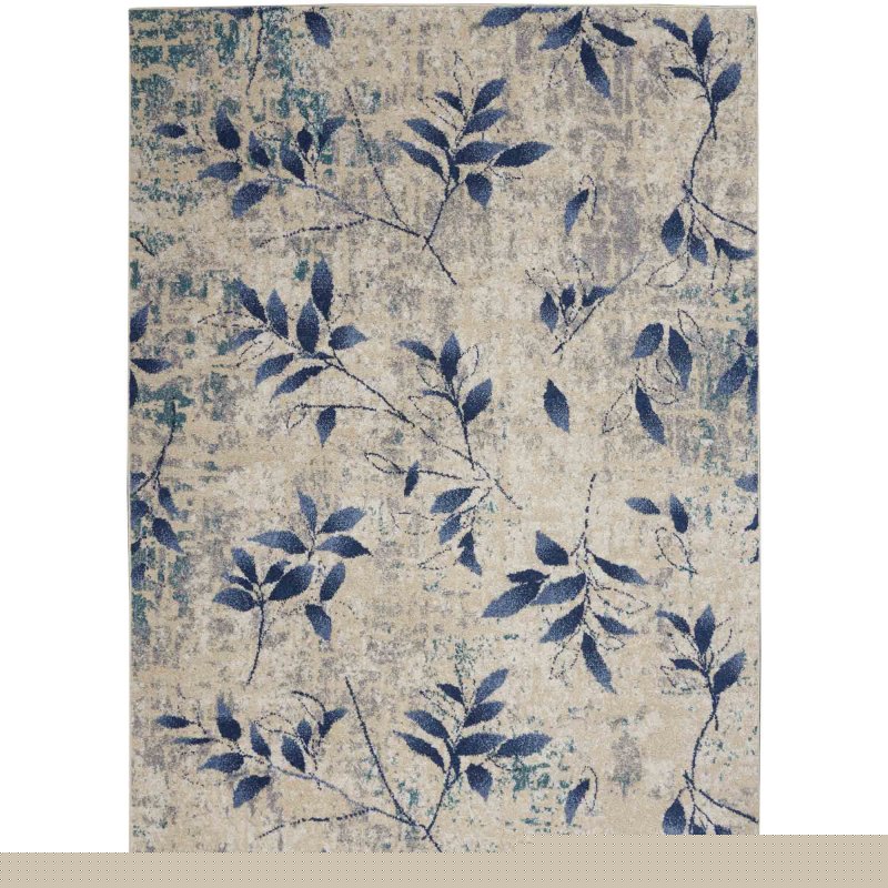 Calvin Klein River Flow 03 Rug 97cm x 142cm Beige & Navy Flat