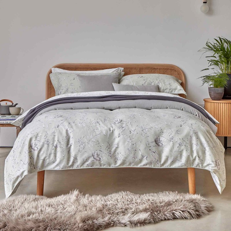 Christy Alice Reversible Single Duvet Cover Set Sage