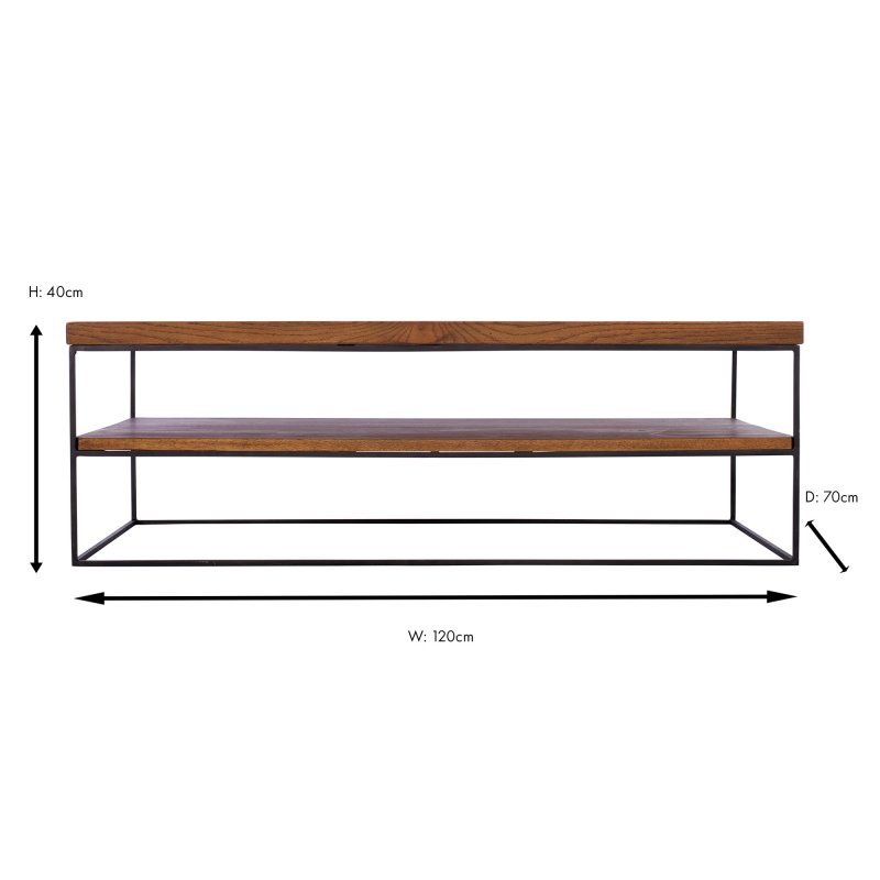 Neo Coffee Table Oak Measurements