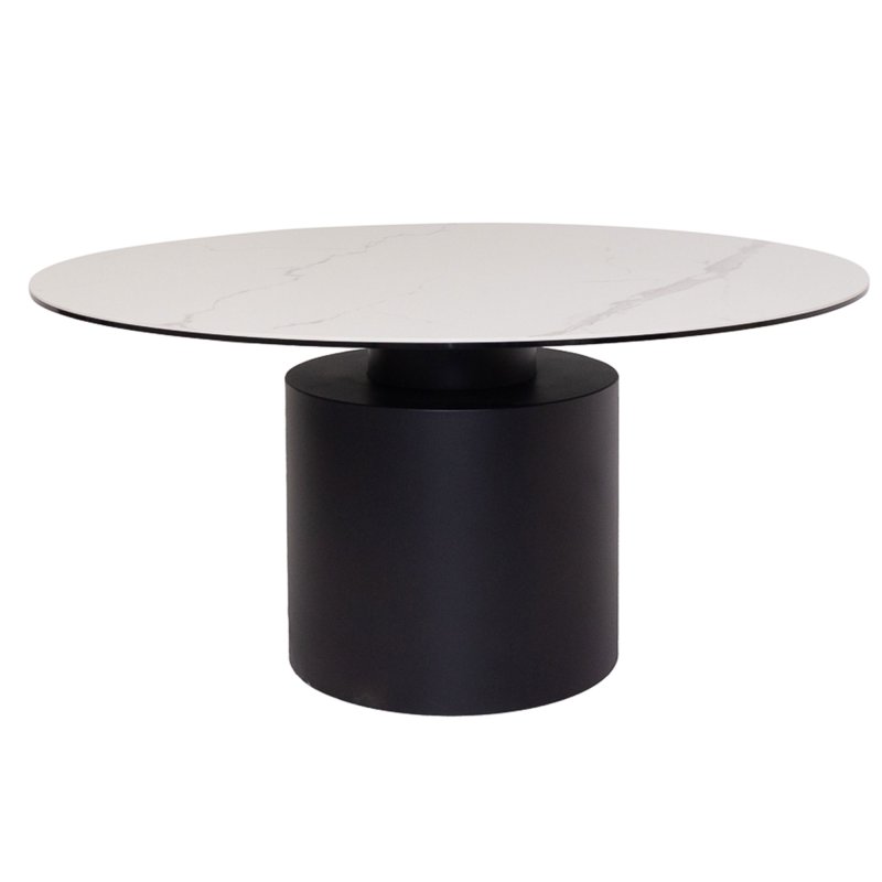 Giotto 6 Person Round Dining Table White