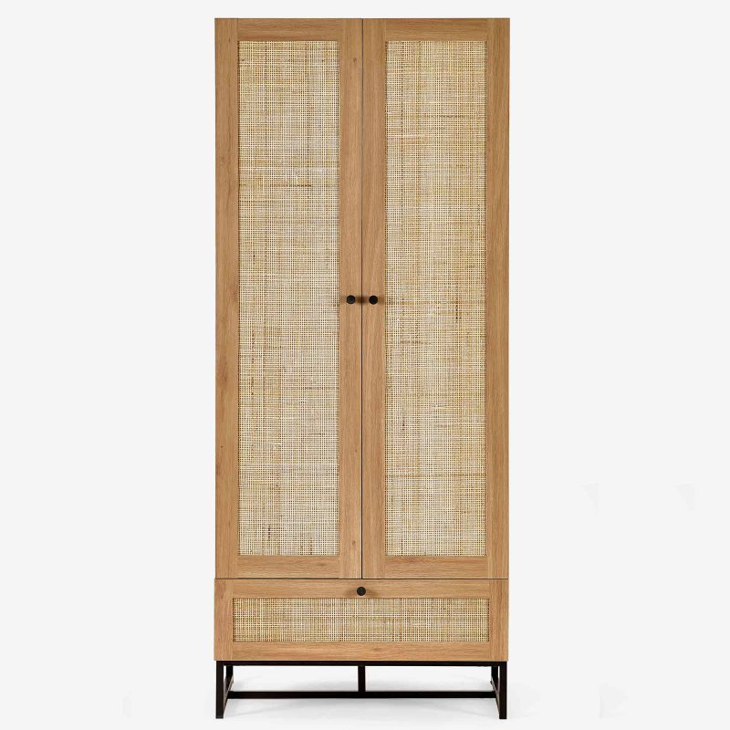 Calia Double Wadrobe With 1 Drawer Oak