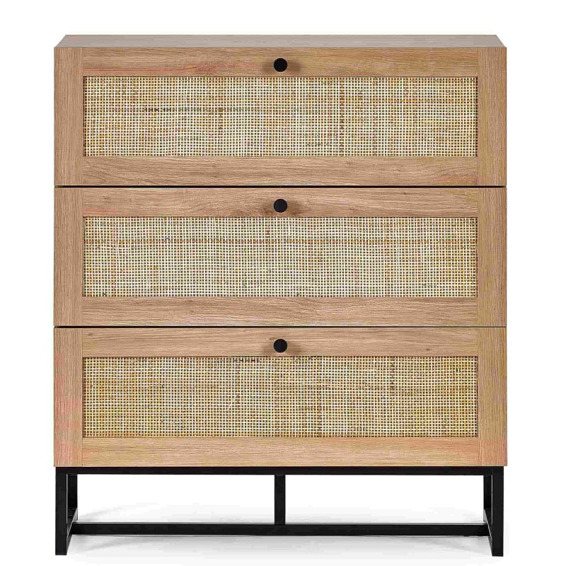 Calia 3 Drawer Chest of Drawers Oak