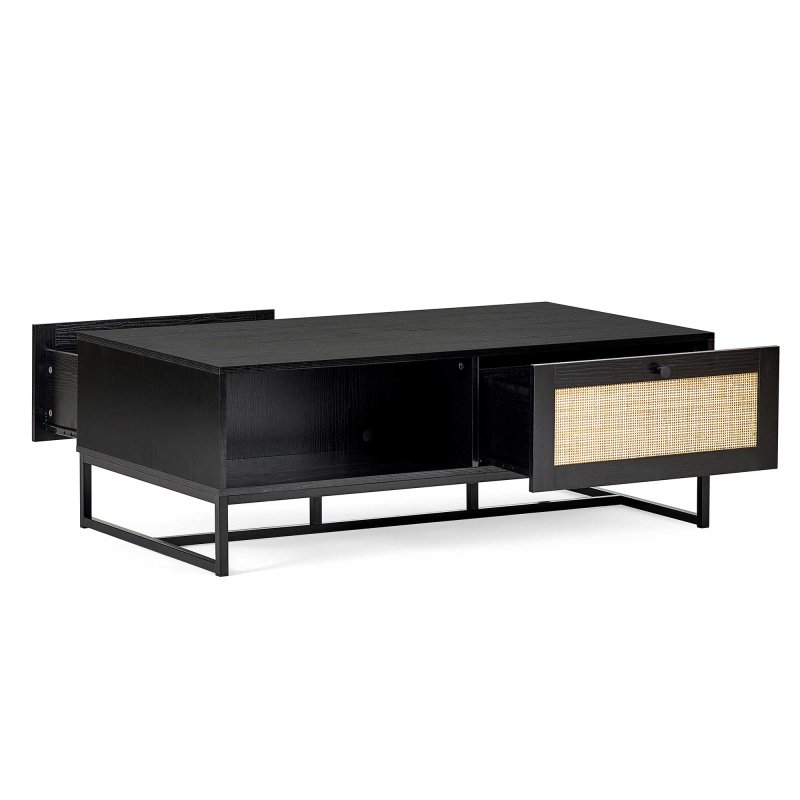 Calia Coffee Table Black Open