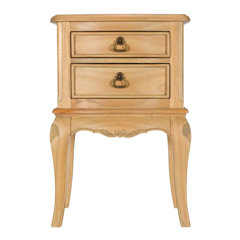 Lottie 2 Drawer Bedside Locker Mindi Wood