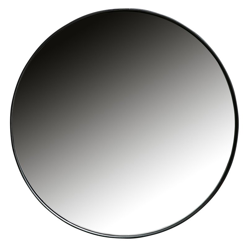 Doutzen Small Wall Round Mirror Metal Black