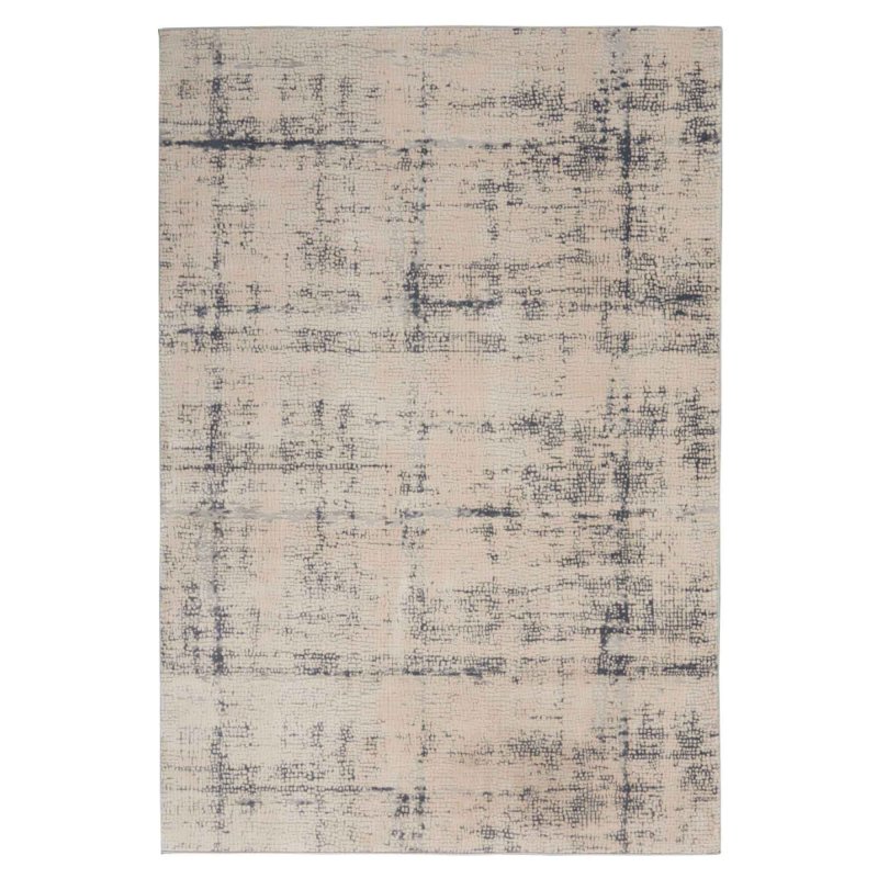 Rustic Textures 06 Rug 120cm x 180cm Ivory & Blue cut out