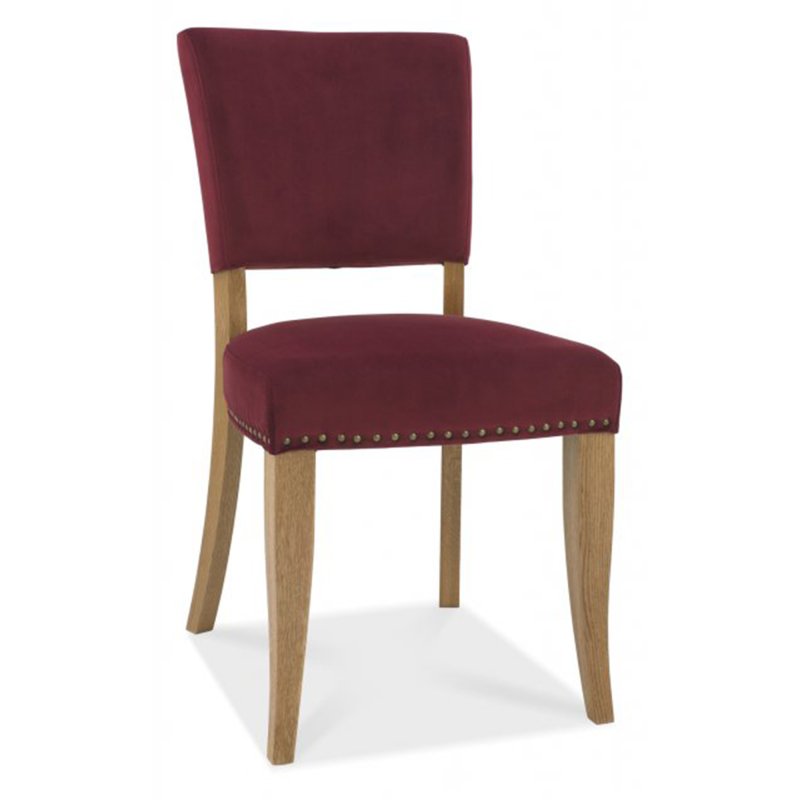 Khan Dining Chair Fabric Crimson