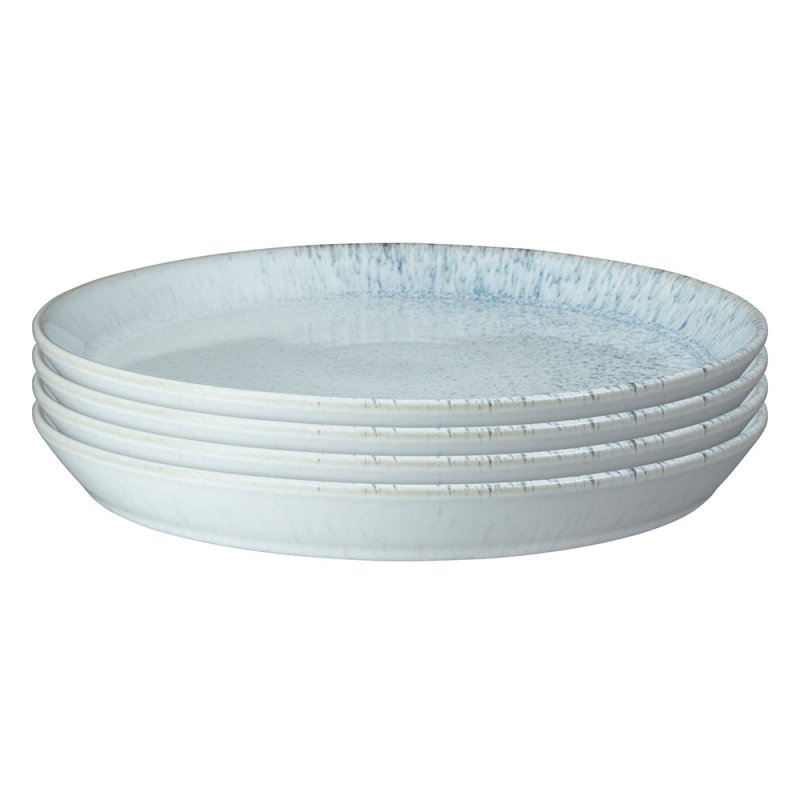 DENBY Kiln Blue 4 Piece Dinner Plate Set