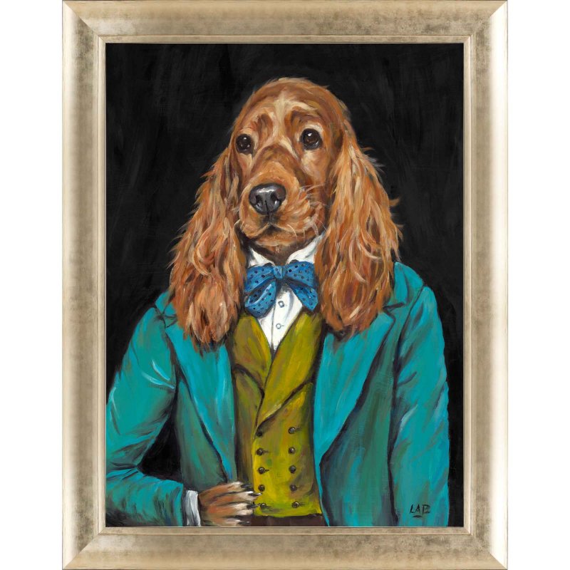 Artko Sir Sebastian 72cm x 92cm Picture by Louise Brown Champagne Frame