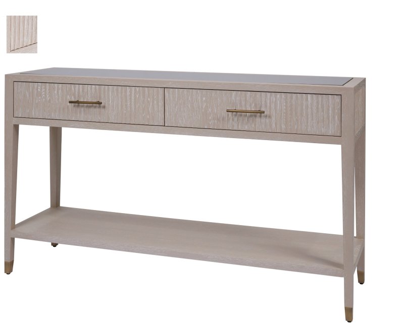Mindy Brownes Charleston 2 Drawer Console Table Light Wood