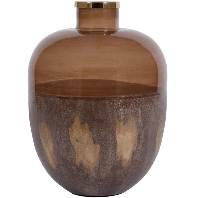 Mindy Brownes Nobbu Large Jar Brown & Gold