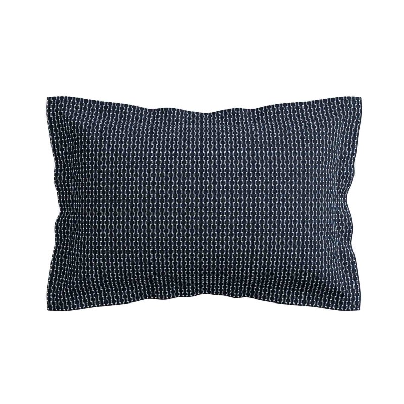 Bedeck of Belfast Aruni Textured Weave Oxford Pillowcase Midnight