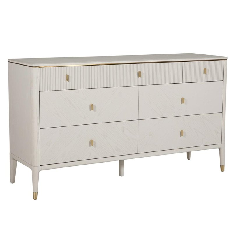 Darcy 4 + 3 Drawer Chest Of Drawers Stone 