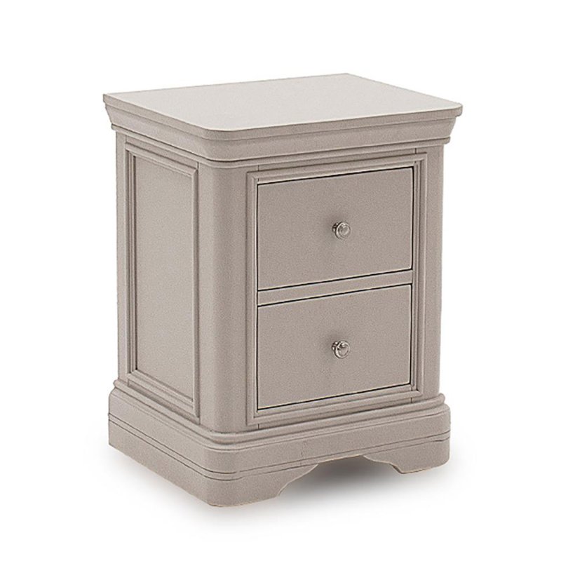 Acton 2 Drawer Bedside Locker Taupe