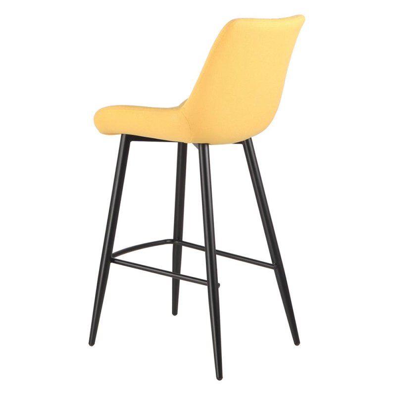 Bella High Bar Stool Fabric Yellow